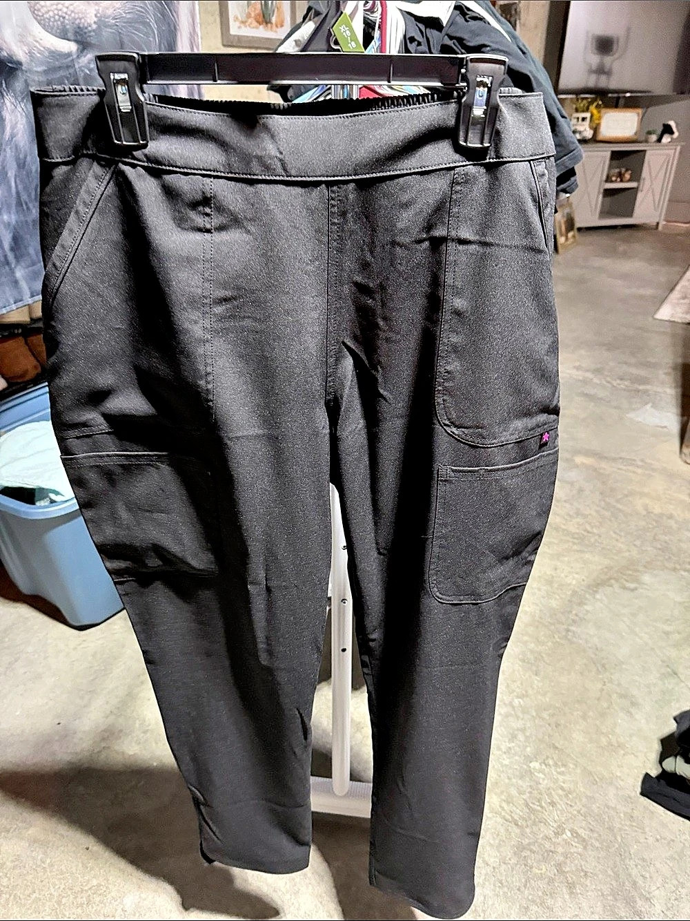 Scrubstar Cargo Scrub Pants Black